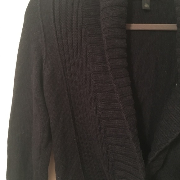 Banana Republic XS Black Wrap Sweater - Picture 2 of 4